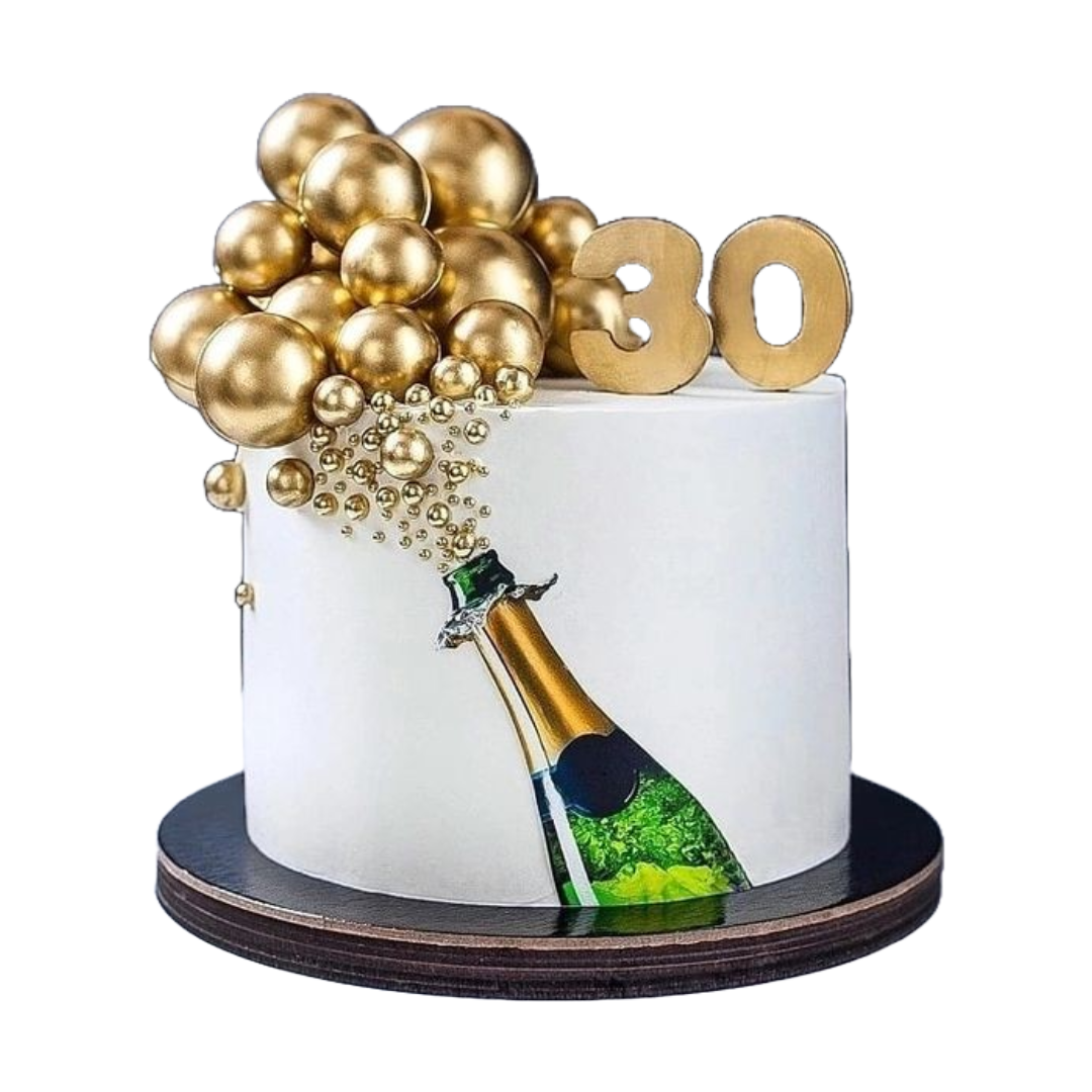 Champagne Birthday Cake | Kool Cakes