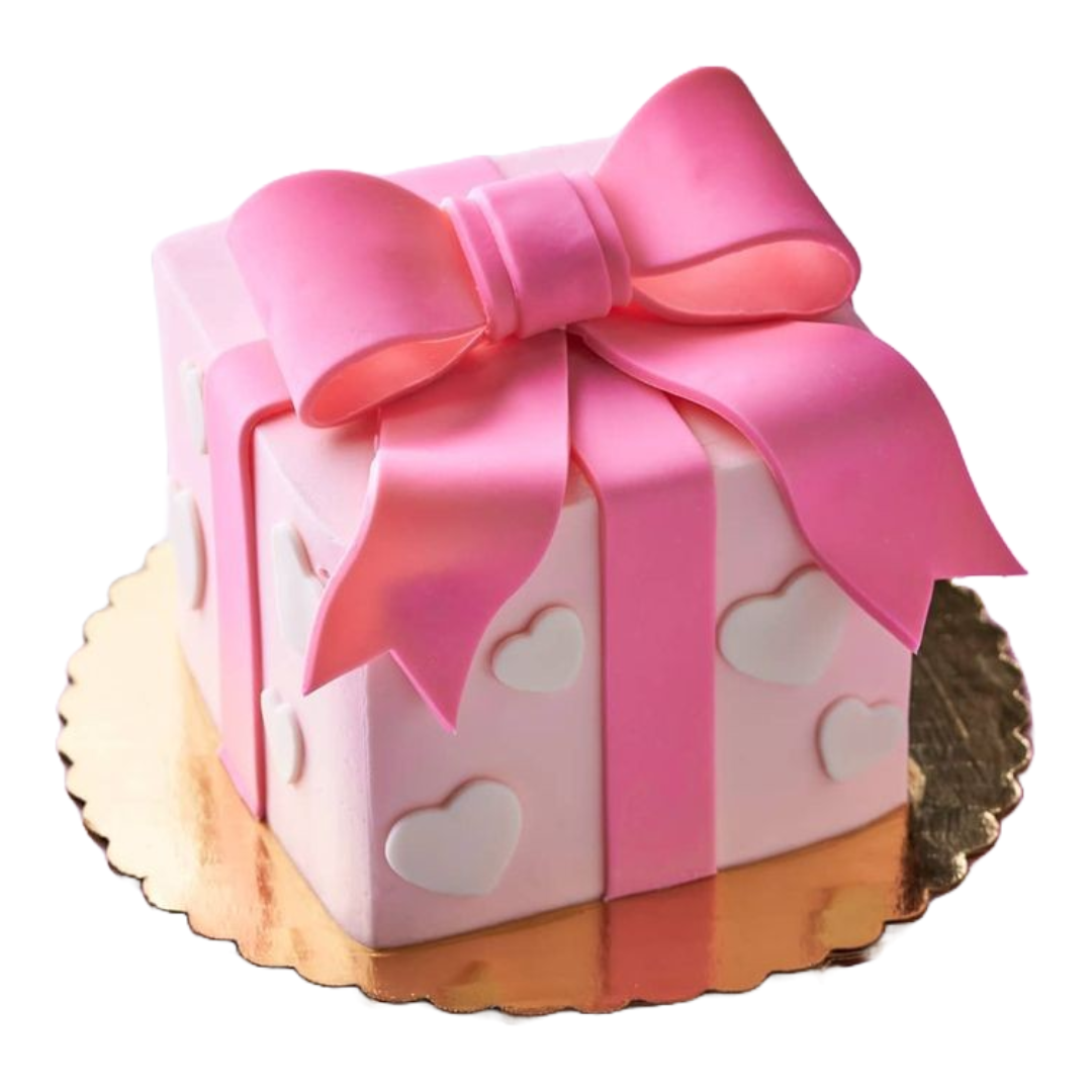 Pink Gift Box Cake | Kool Cakes